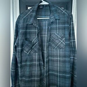 Grey, White, & Blue Flannel